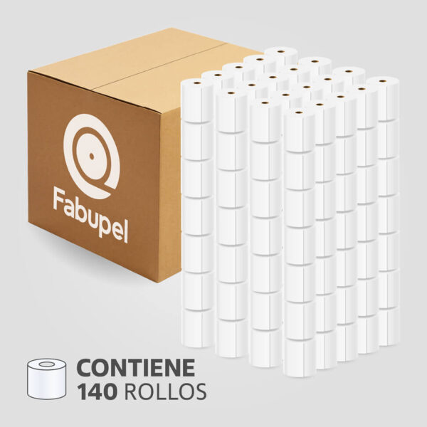 Rollo Papel Bond 76mm x 40m para Impresora Matriz de Punto / Comandas, (Caja de 140 rollos) - Imagen 2