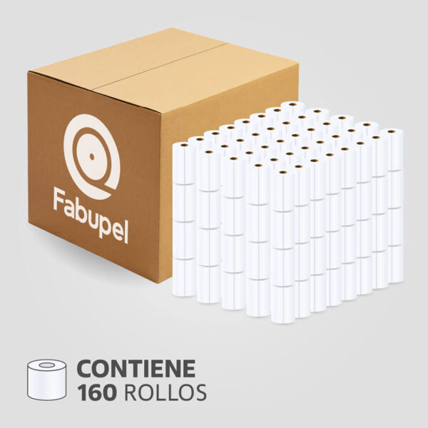 Rollo Papel Térmico 57mm x 15m para Datáfono y Recibos, (Caja de 160 rollos), SIN BPA - Imagen 2