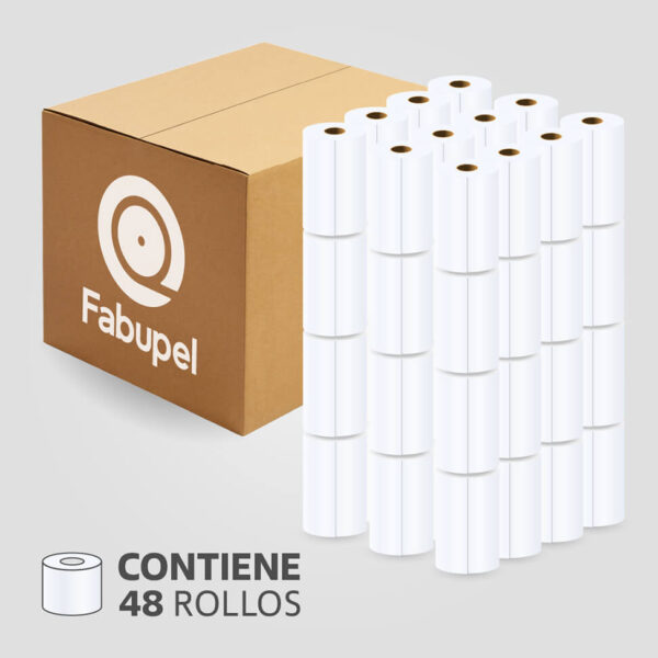 Rollo Papel Térmico 57mm x 15m para Datáfono y Recibos, (Caja de 48 rollos), SIN BPA - Imagen 2