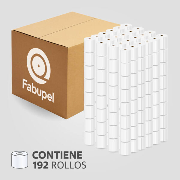 Rollo Papel Térmico 57mm x 30m para Impresoras Térmicas POS, (Caja de 192 rollos), SIN BPA - Imagen 2
