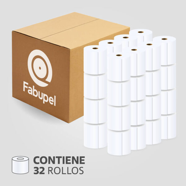 Rollo Papel Térmico 57mm x 30m para Impresoras Térmicas POS, (Caja de 32 rollos), SIN BPA - Imagen 2