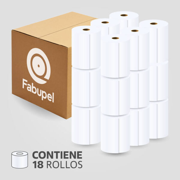 Rollo Papel Térmico 80mm x 60m para Impresora POS / Recibos, (Caja de 18 rollos), SIN BPA - Imagen 2